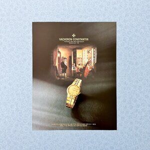 Vintage Vacheron Constantin Watch Ad Print – Retro Swiss Luxury Decor